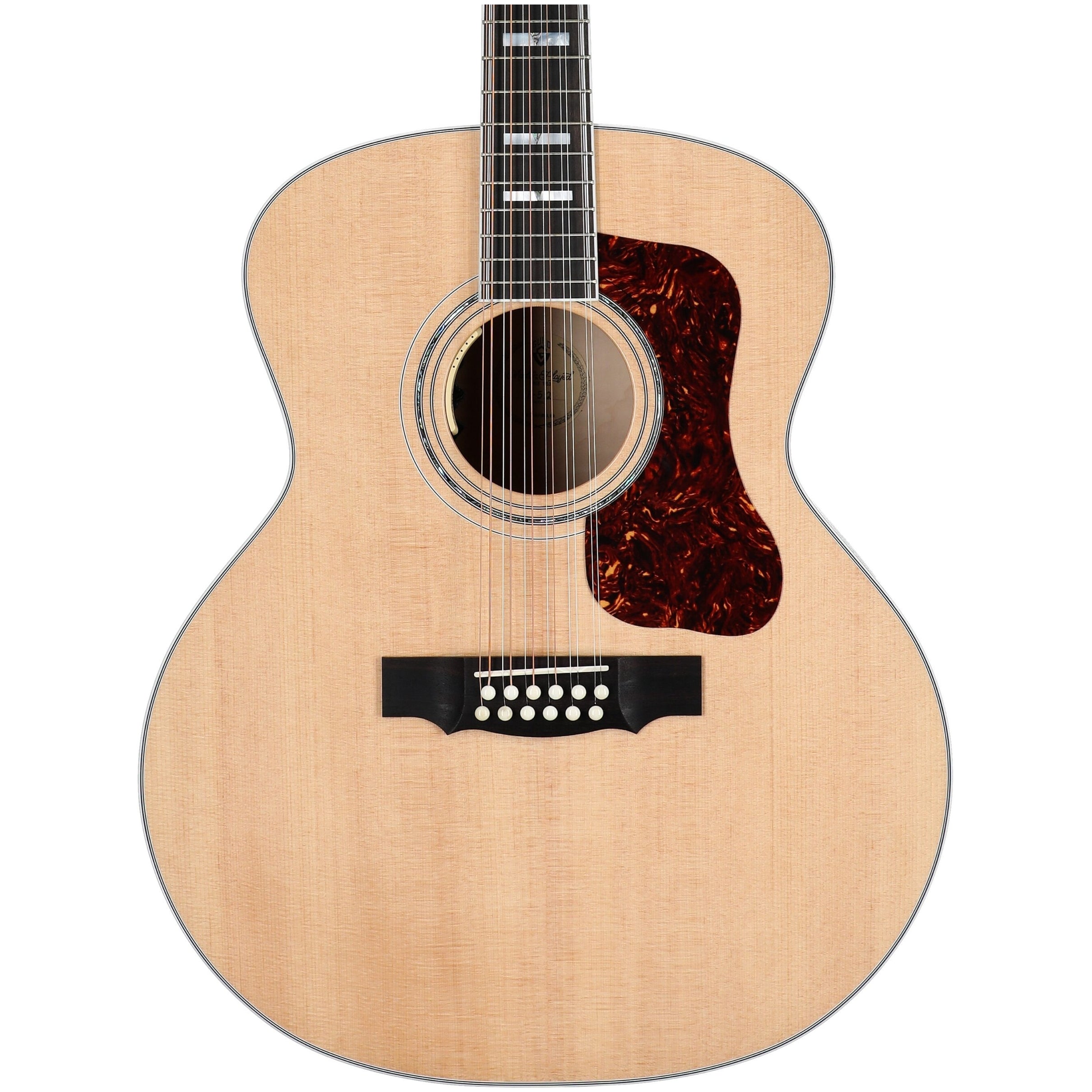 Guild F-512E Maple 12-String Acoustic-Electric Guitar - Natural – Same ...