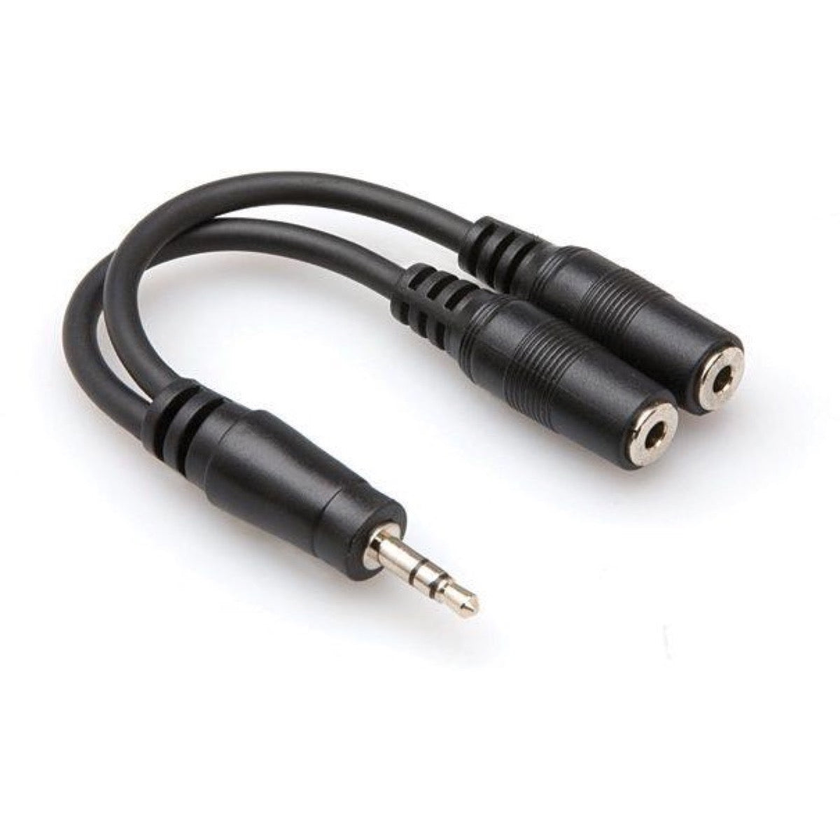 Hosa Stereo Breakout 1/8 Inch Male to Dual 1/8 Inch Female Cable, Black, YMM-232