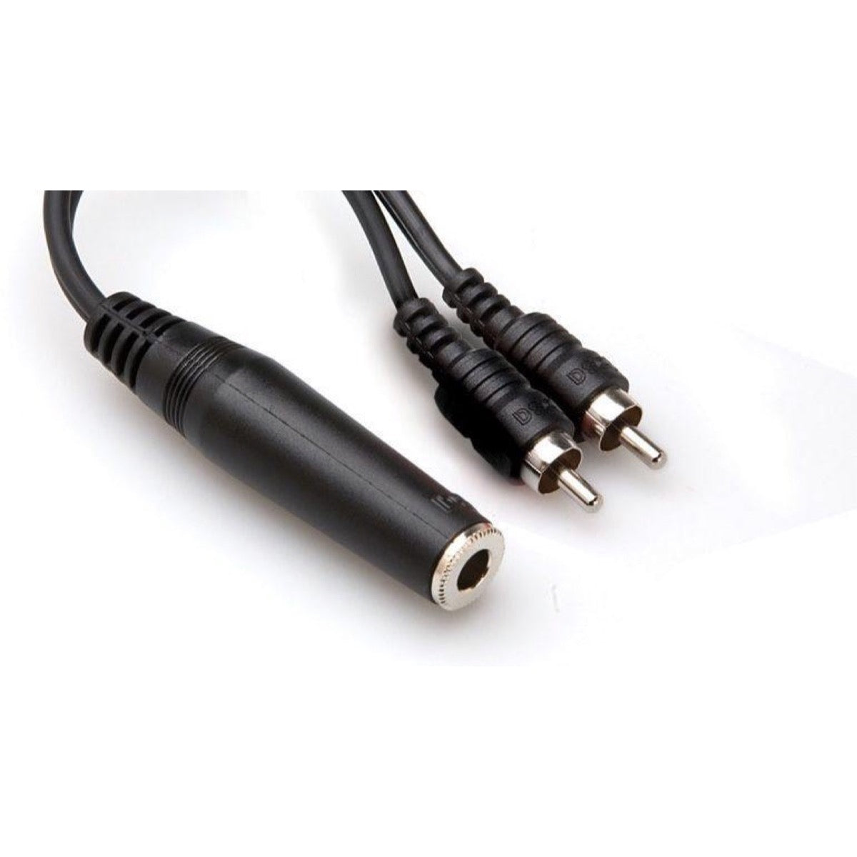 Hosa YPR-131 Female TS 1/4 Inch to Dual RCA Y-Cable