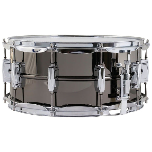 Ludwig Black Beauty Supra-Phonic Brass Snare Drum, LB417, 6.5x14 Inch