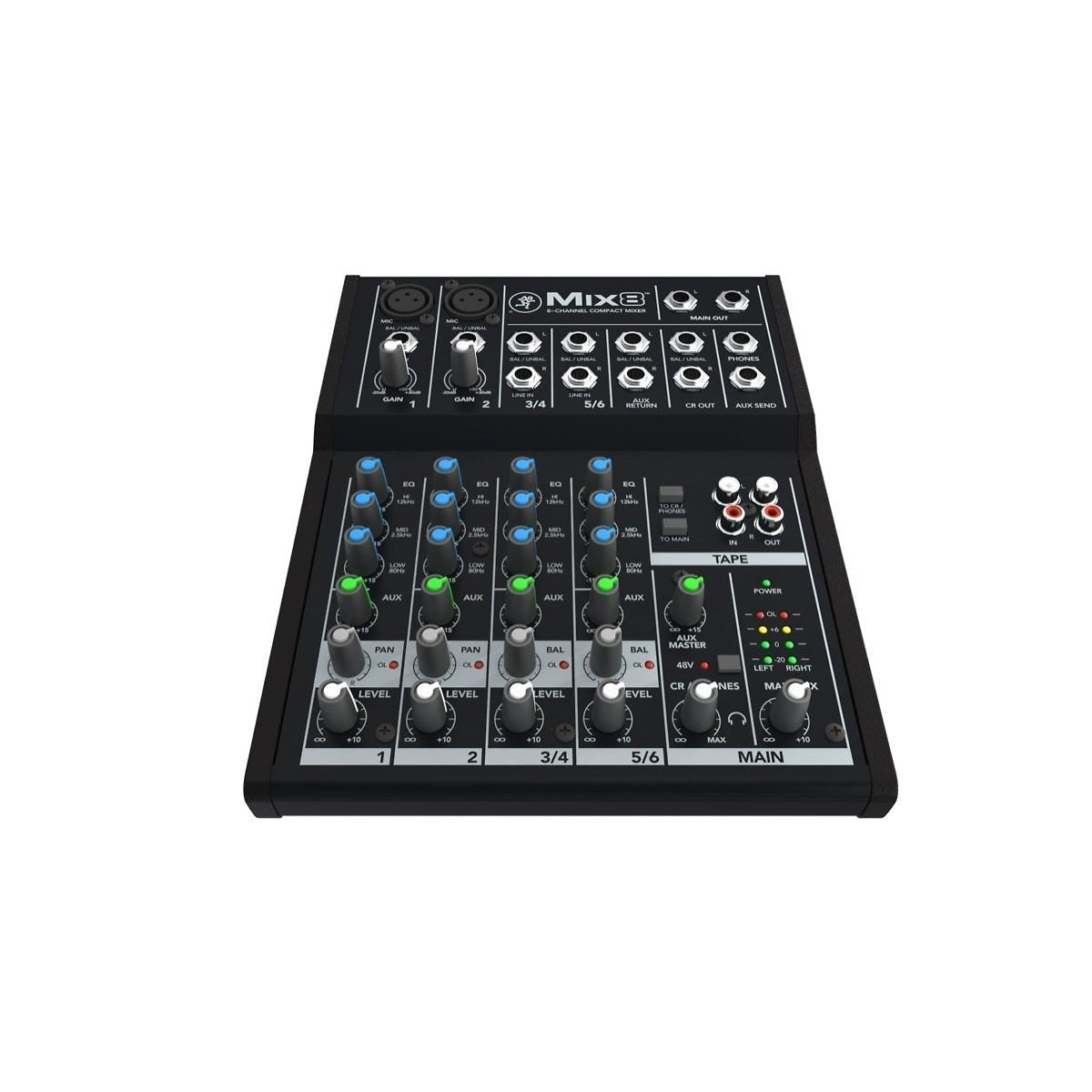Mackie Mix8 Compact Mixer, 8-Channel