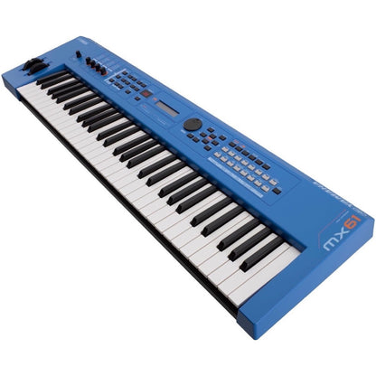Yamaha MX61 v2 Keyboard Synthesizer, 61-Key, Blue