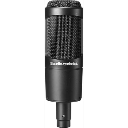 Audio-Technica AT2035 Studio Microphone, Pack with ATH-M20x Headphones and Desktop Boom Arm