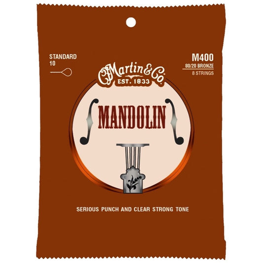 Martin M400 80/20 Bronze Mandolin Strings, Standard