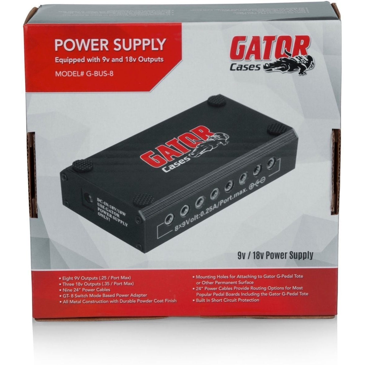 Gator G-BUS-8-US Pedal Board Power Supply