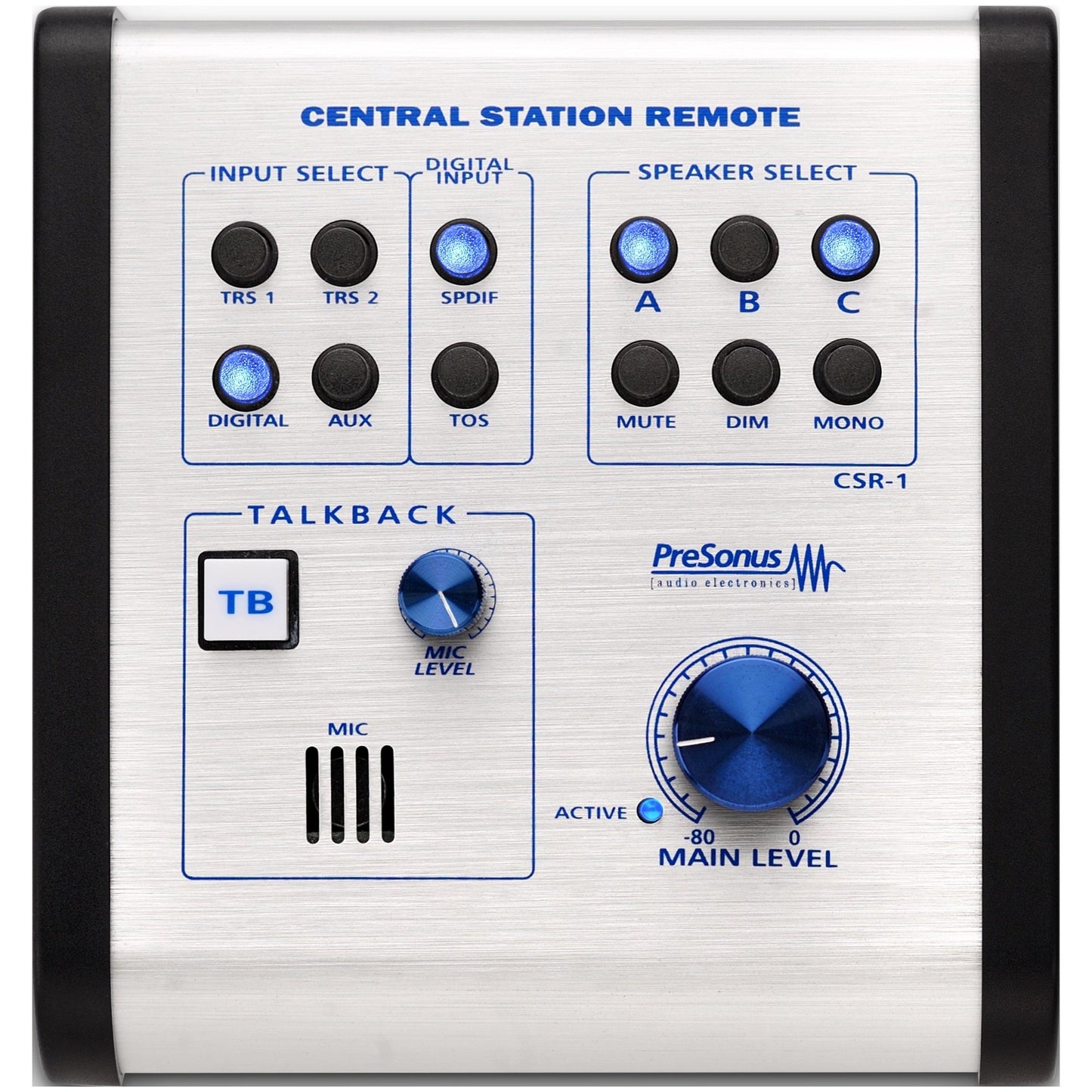 PreSonus Central Station Plus Studio Monitor Control Center with Remote