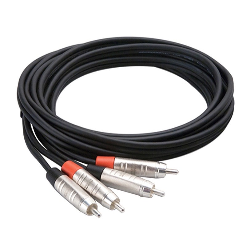 Hosa Pro Stereo Interconnect Cable, Dual REAN RCA to RCA, HRR-010X2, 10 Foot