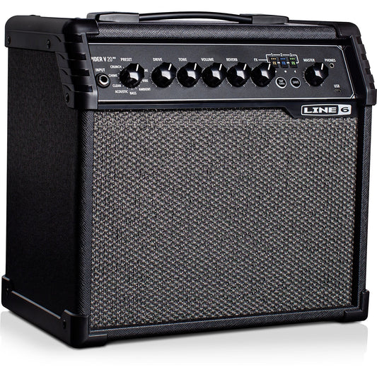 Line 6 Spider V 20 MkII Guitar Combo Amplifier (20 Watts, 1x8 Inch)