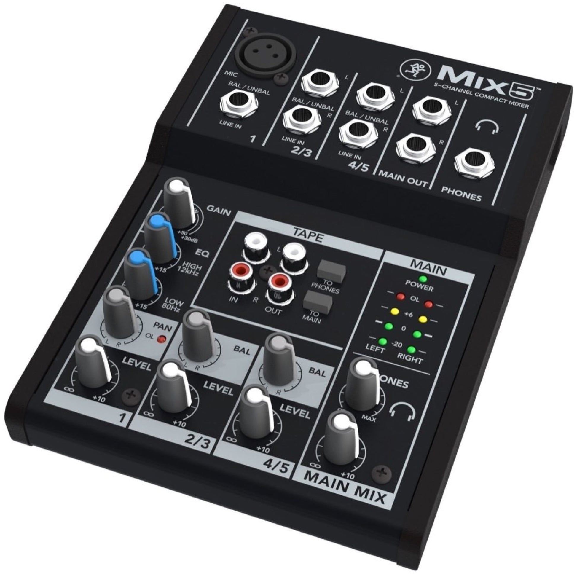 Mackie Mix5 Compact Mixer, 5-Channel