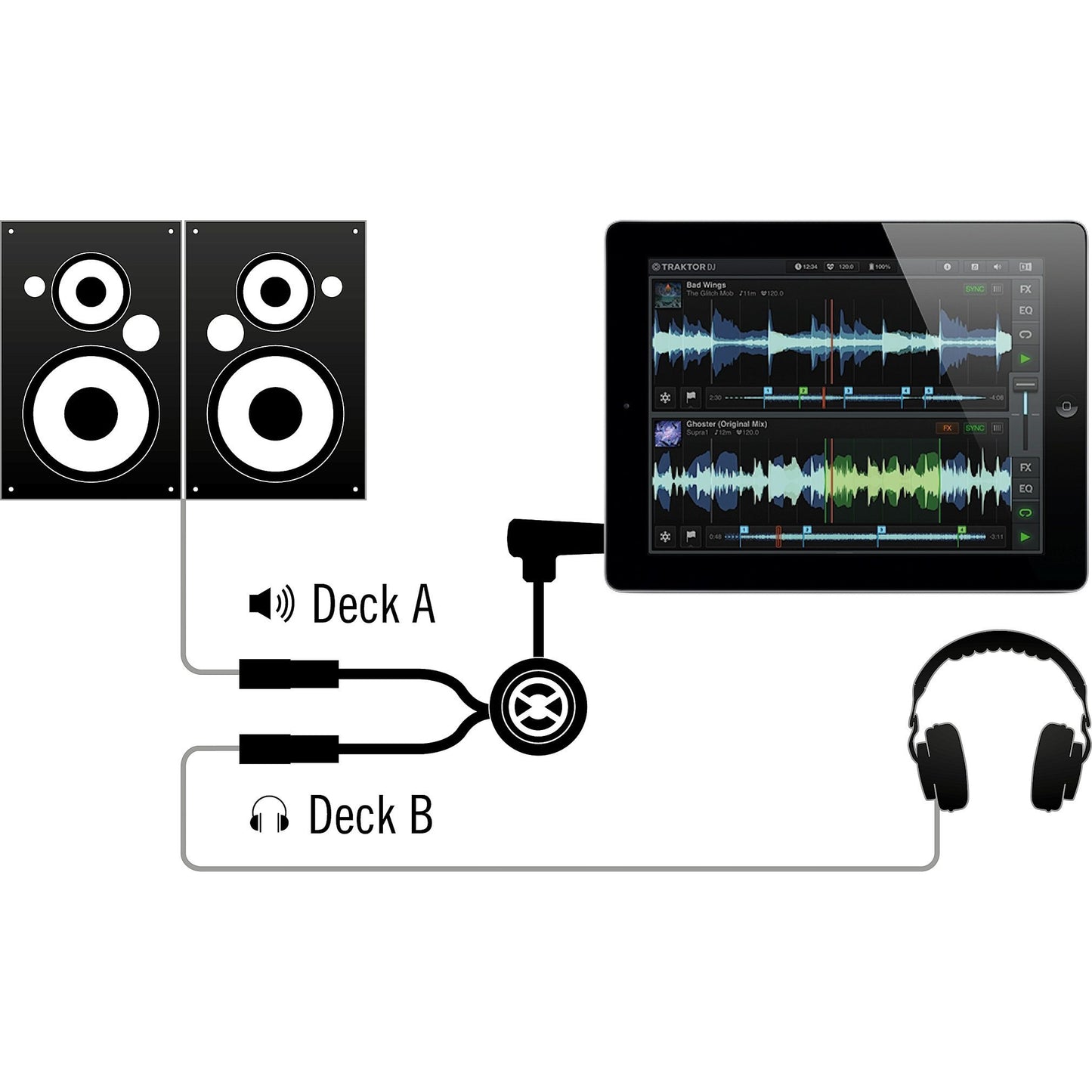 Native Instruments Traktor DJ Cable for iPad and iPhone