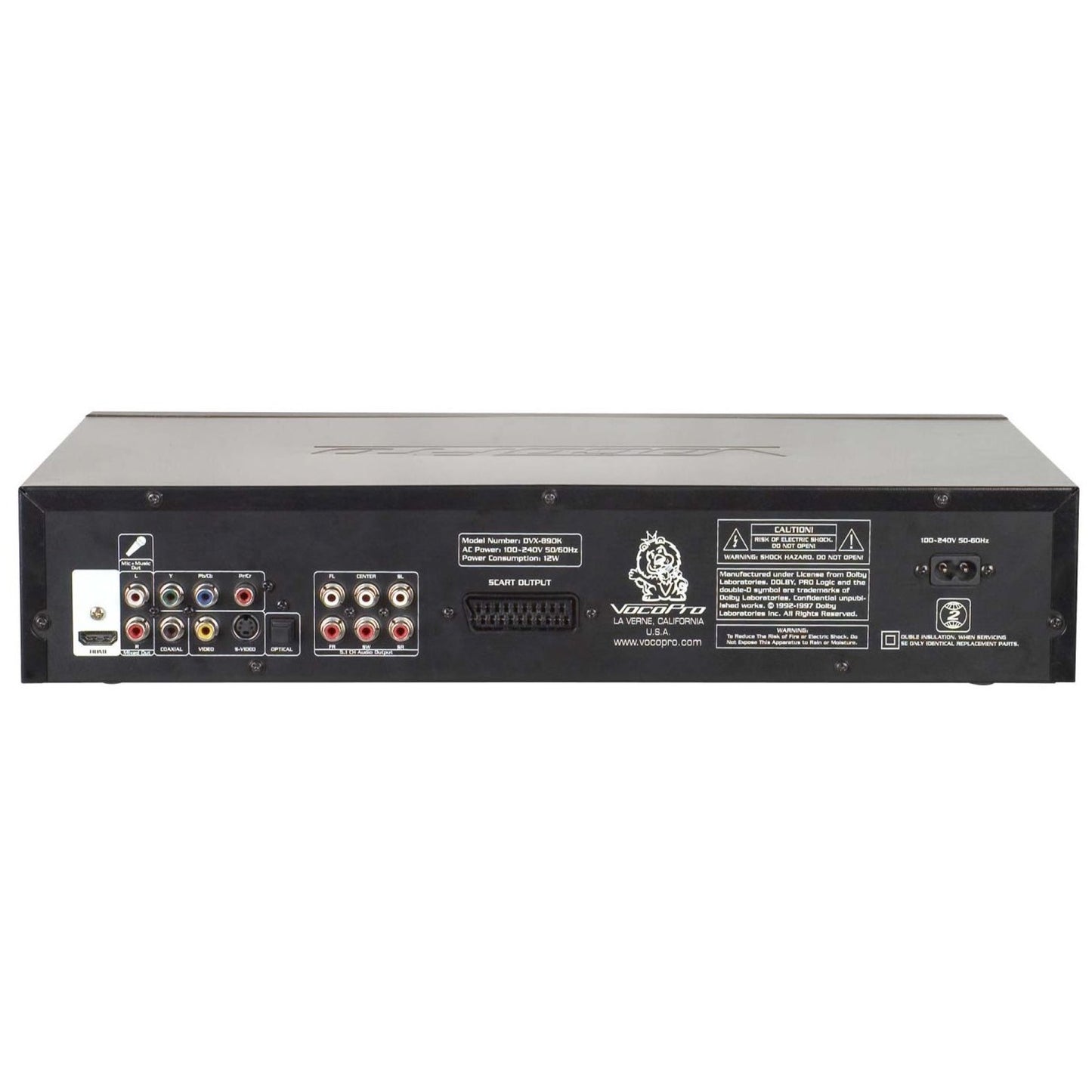 VocoPro DVX-890K Multi-Format Digital Key Control Karaoke Player