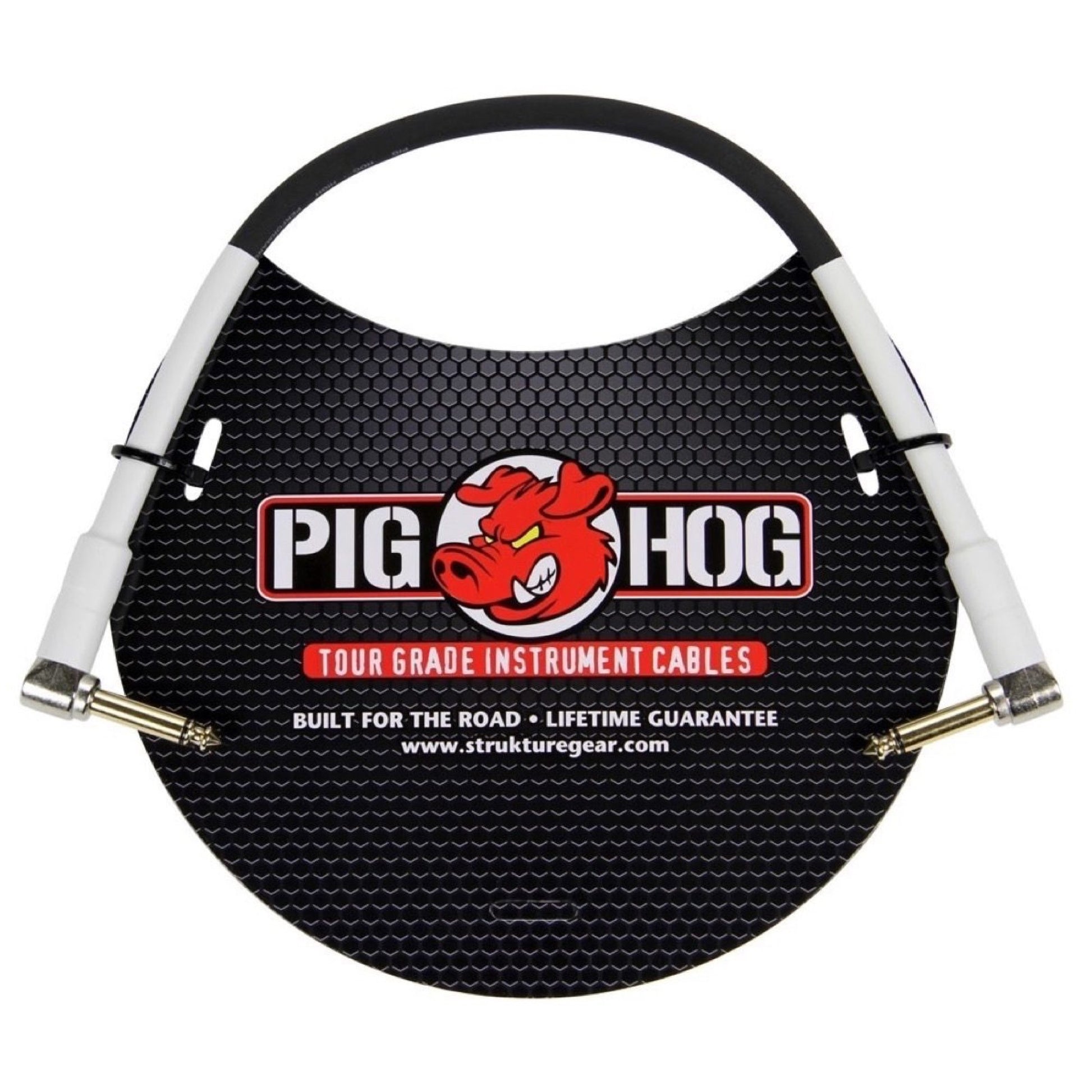 Pig Hog Instrument Pedal Cable, with Right Angle to Right Angle Ends, 6 Foot