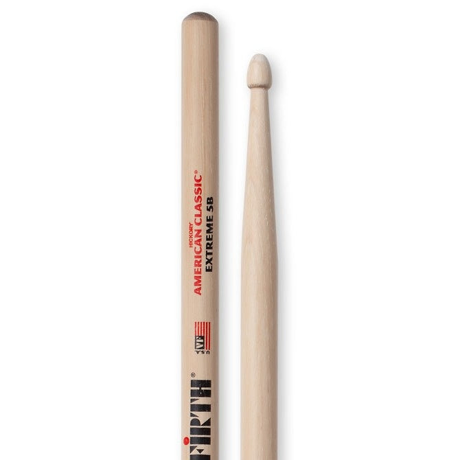 Vic Firth American Classic Extreme 5B Drumsticks, Wood Tip, Pair