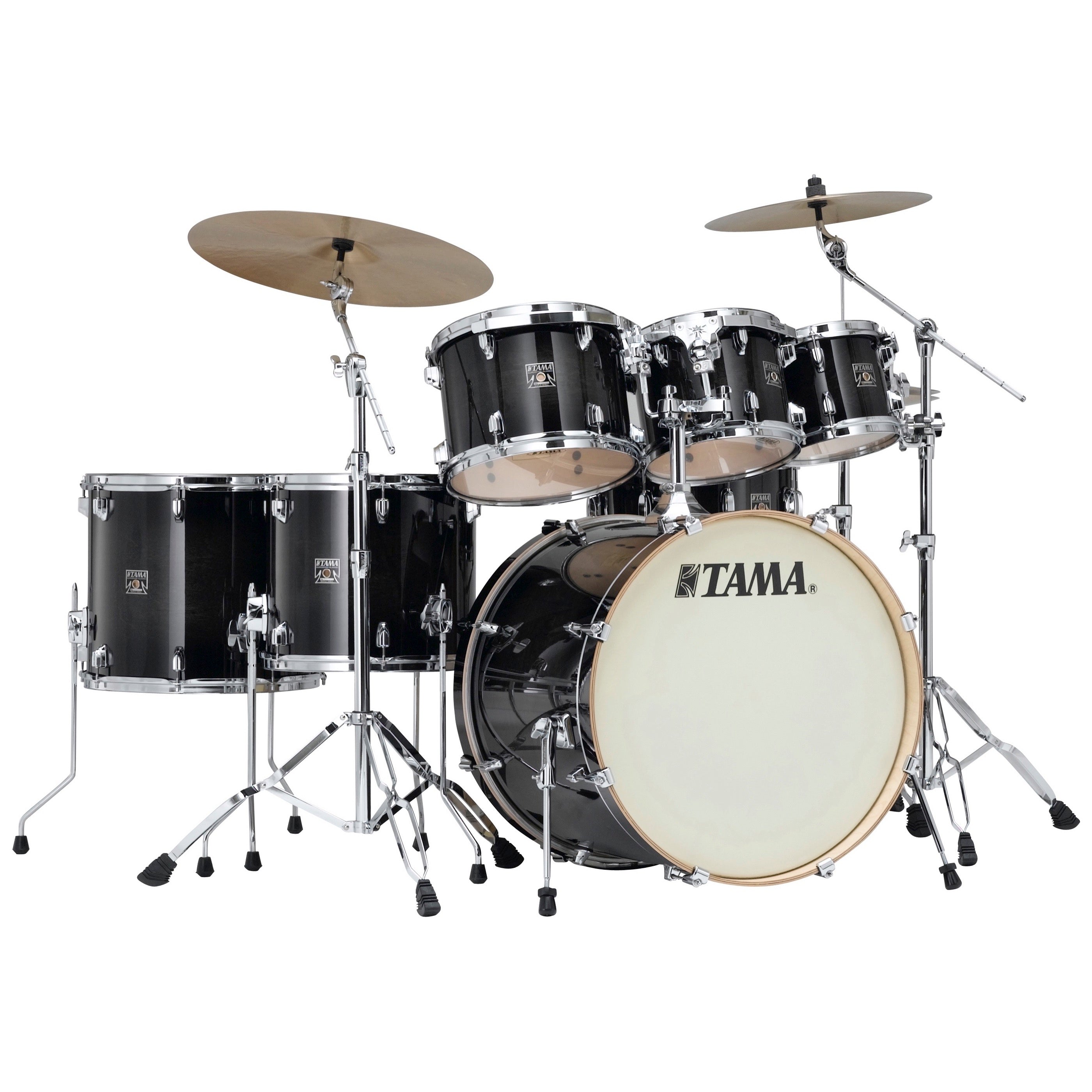Tama CL72S Superstar Classic Drum Shell Kit, 7-Piece, Transparent