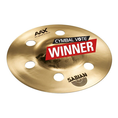 Sabian AAX Air Splash Cymbal, Brilliant Finish, 8 Inch