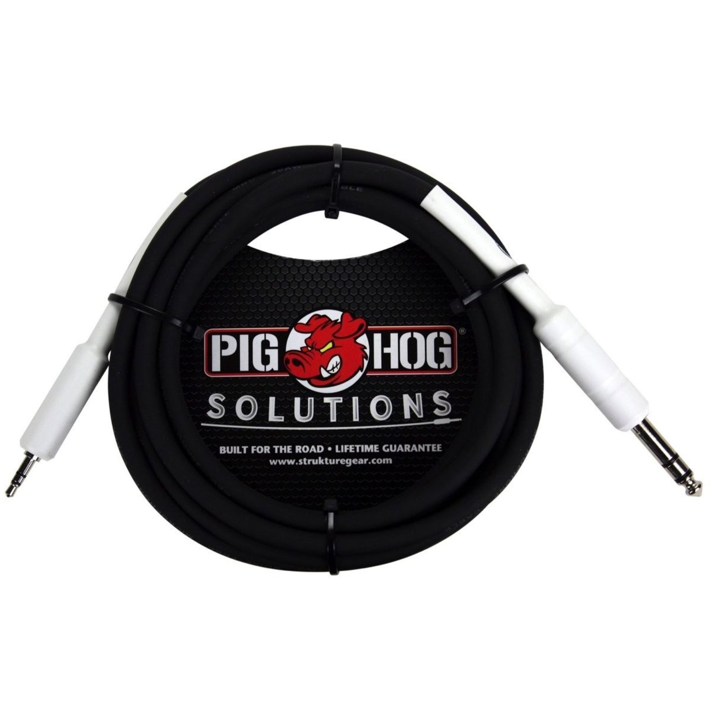 Pig Hog PX48J6 1/4 Inch TRS (Male) to 3.5mm (Male) Adaptor Cable, 6 Foot