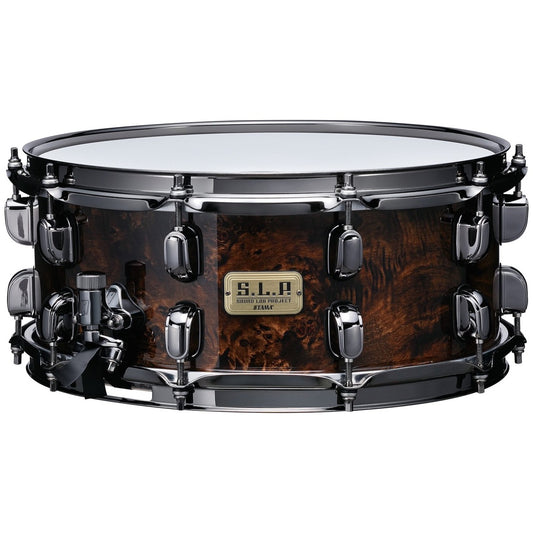 Tama SLP G-Maple Snare Drum, Kona Mappa Burl, 6x14 Inch