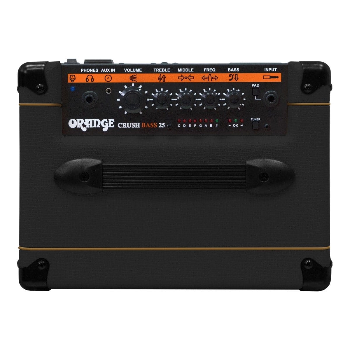 Orange Crush Bass 25 Bass Combo Amplifier (25 Watts, 1x8 Inch), Black