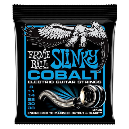 Ernie Ball Extra Slinky Cobalt Electric Guitar Strings, 2725, 14093