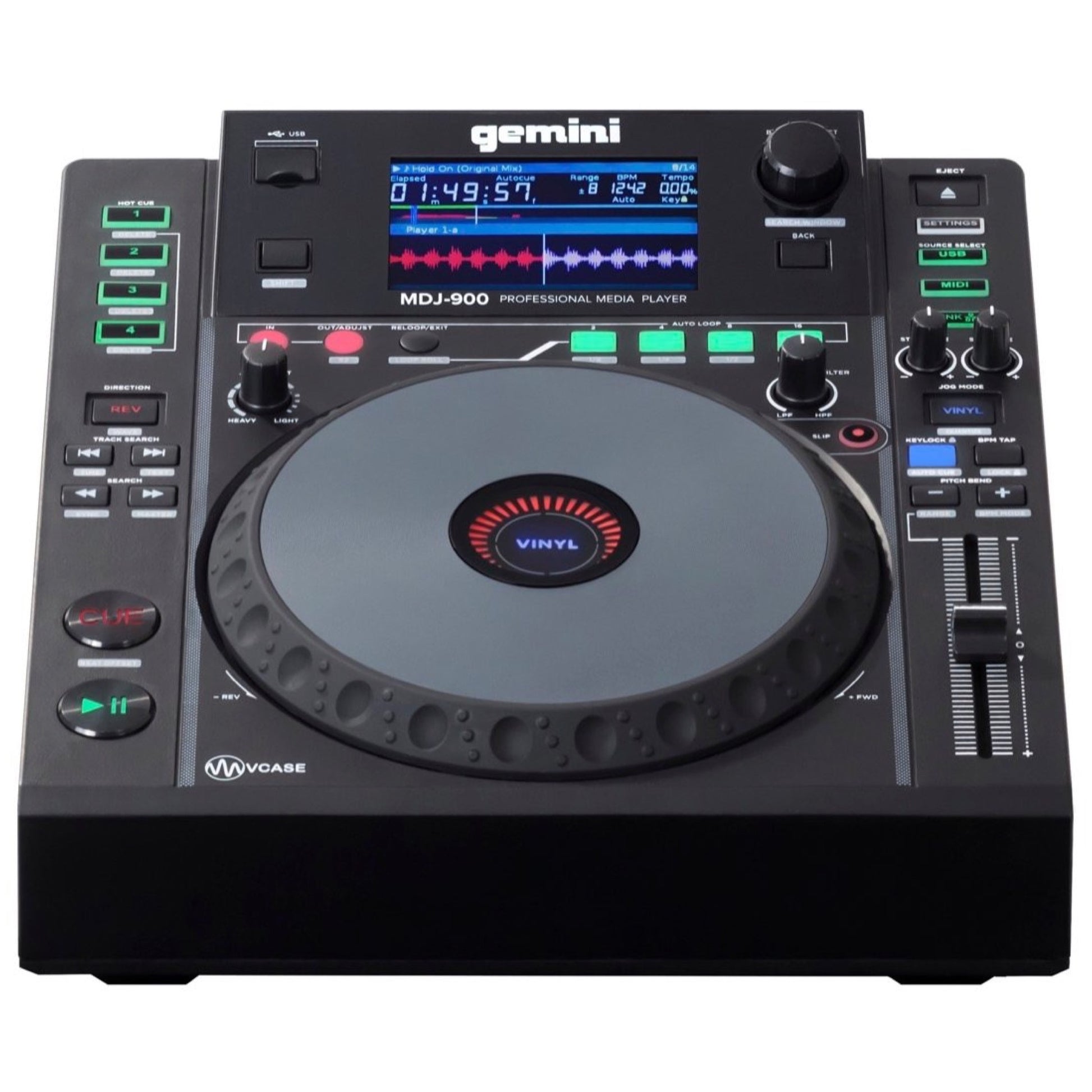 Gemini MDJ-900 USB Media Player and MIDI Controller
