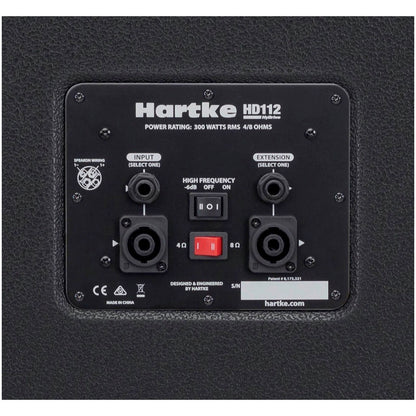 Hartke HD112 HyDrive HD Bass Speaker Cabinet (1x12 Inch, 300 Watts)