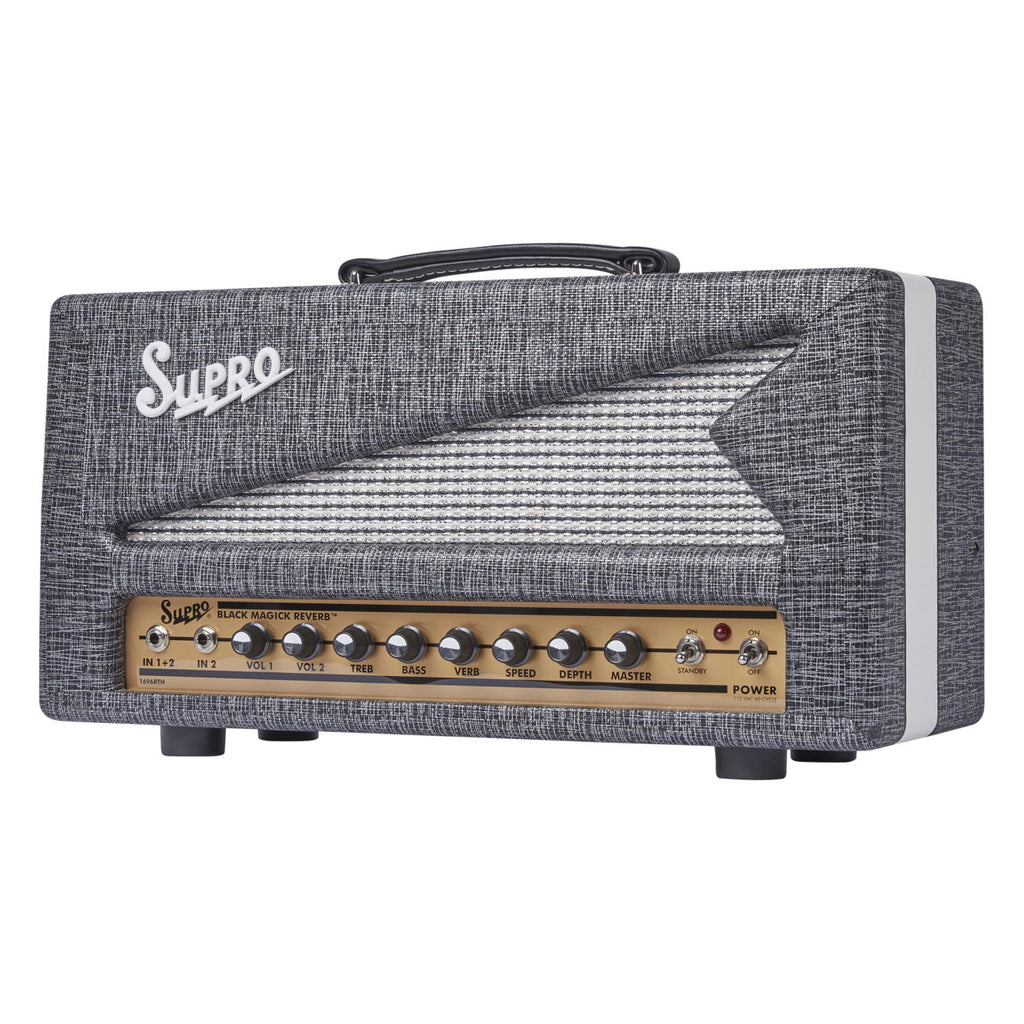 Supro Black Magick Reverb Head Angle 1