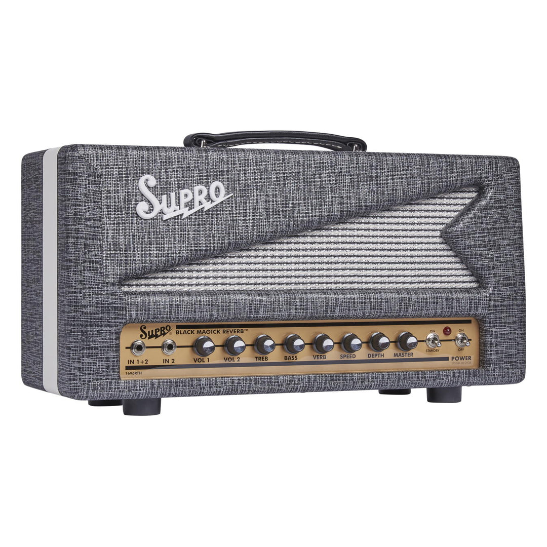 Supro Black Magick Reverb Head Angle 2