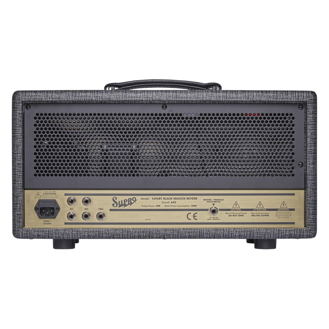 Supro Black Magick Reverb Head Back