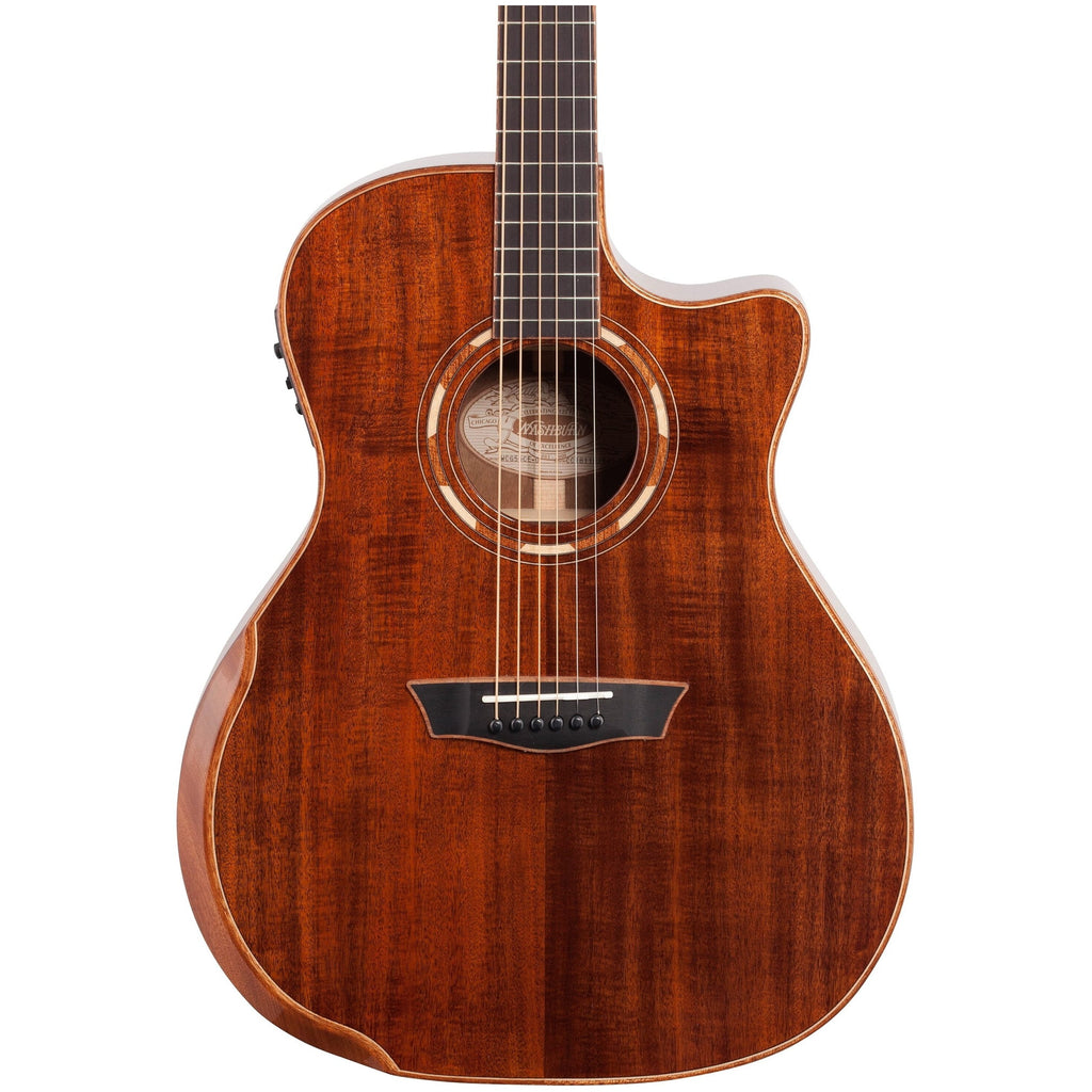 Washburn WCG55CE Koa Grand Auditorium Acoustic-Electric Guitar - 1