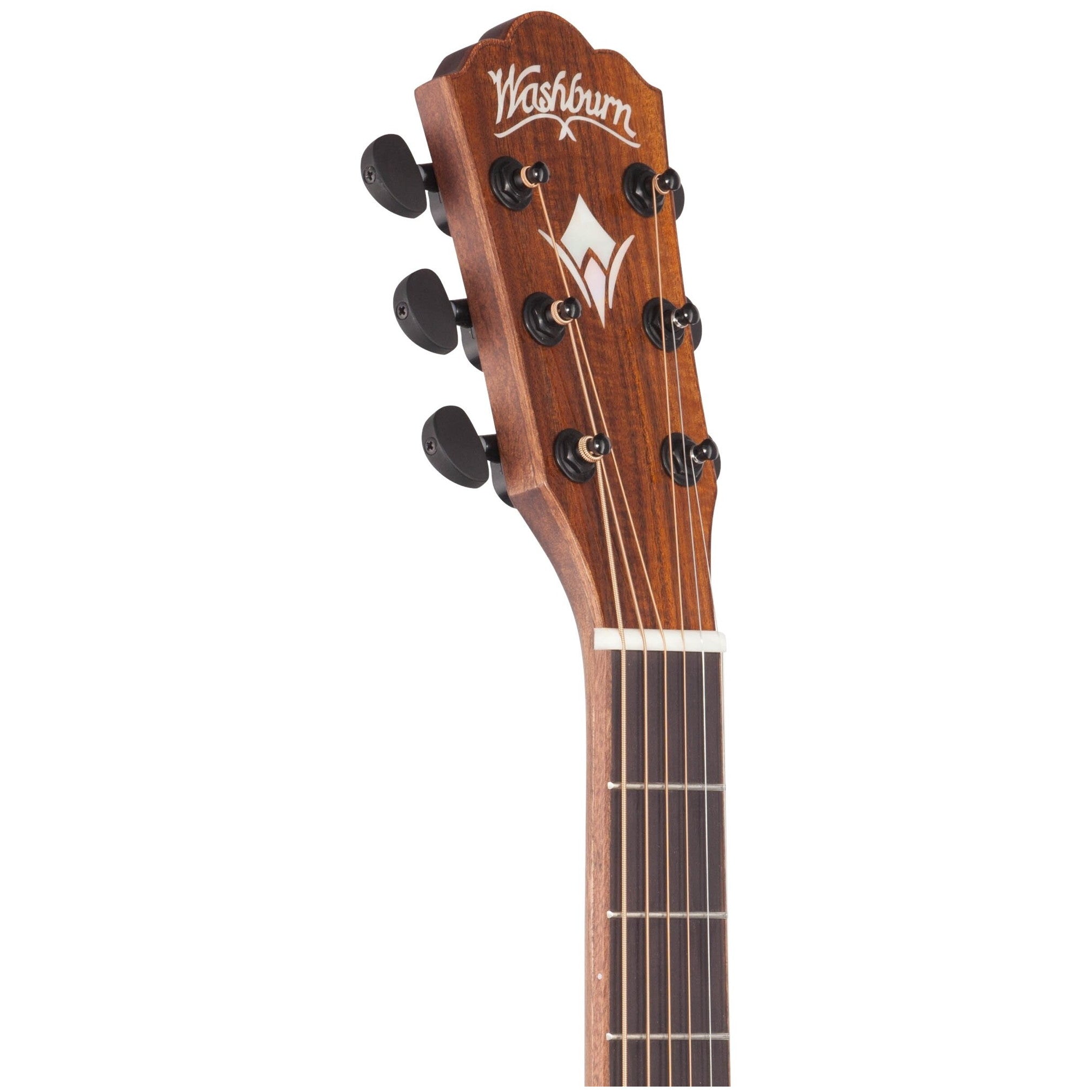 Washburn WCG55CE Koa Grand Auditorium Acoustic-Electric Guitar - 7