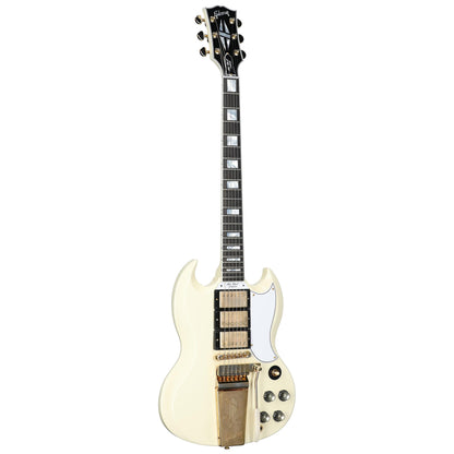 Gibson Custom Shop 1963 Les Paul SG Custom Maestro Electric Guitar, Classic White