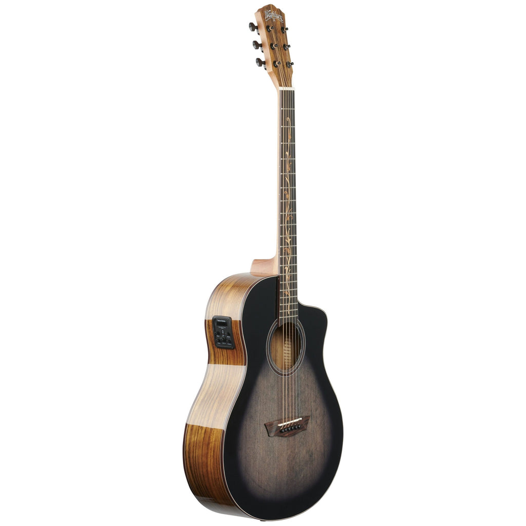 Washburn Bella Tono Vite S9V Charcoal Burst Acoustic-Electric Guitar - 4