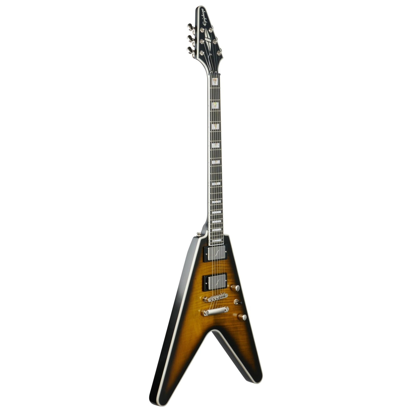Epiphone Flying V Prophecy Electric Guitar, Yellow Tiger Aged Gloss