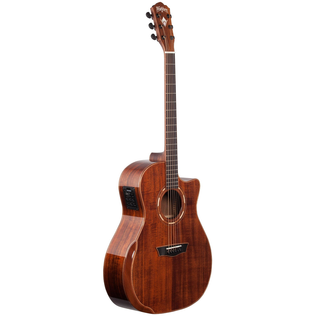 Washburn WCG55CE Koa Grand Auditorium Acoustic-Electric Guitar - 4