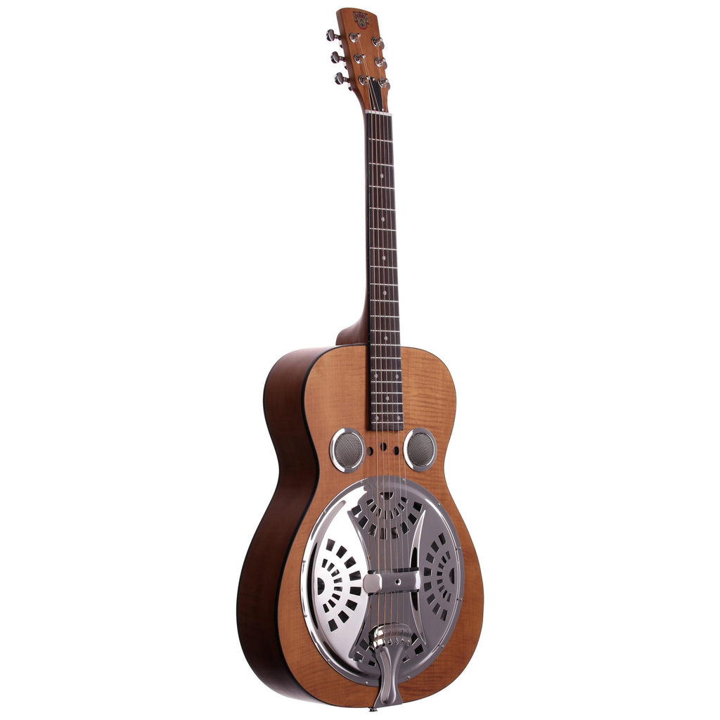 Epiphone Dobro Hound Dog Deluxe Roundneck Resonator Guitar, Vintage Brown