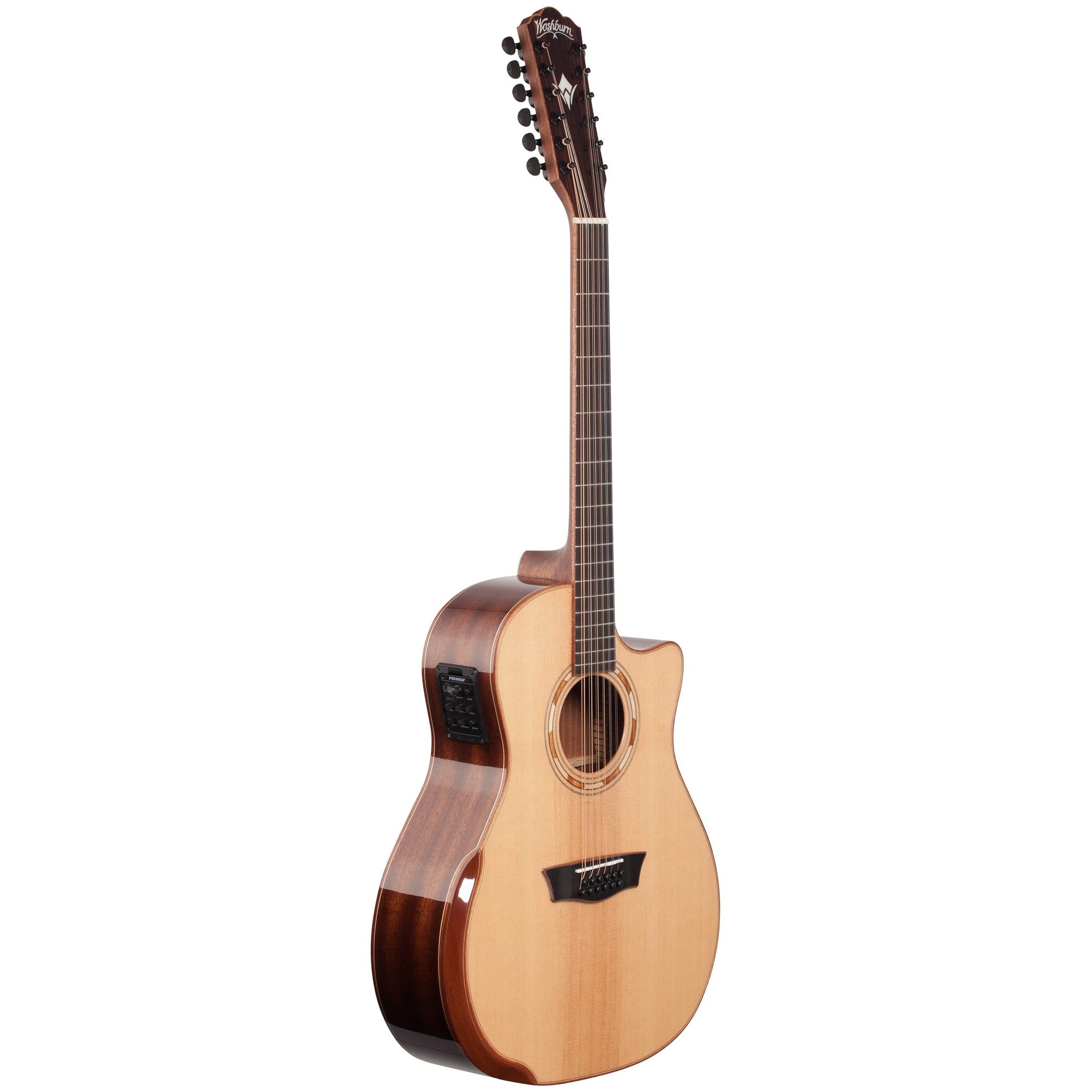 Washburn WCG15SCE12-O Deluxe Grand Auditorium 12-String Acoustic-Electric Guitar - 4