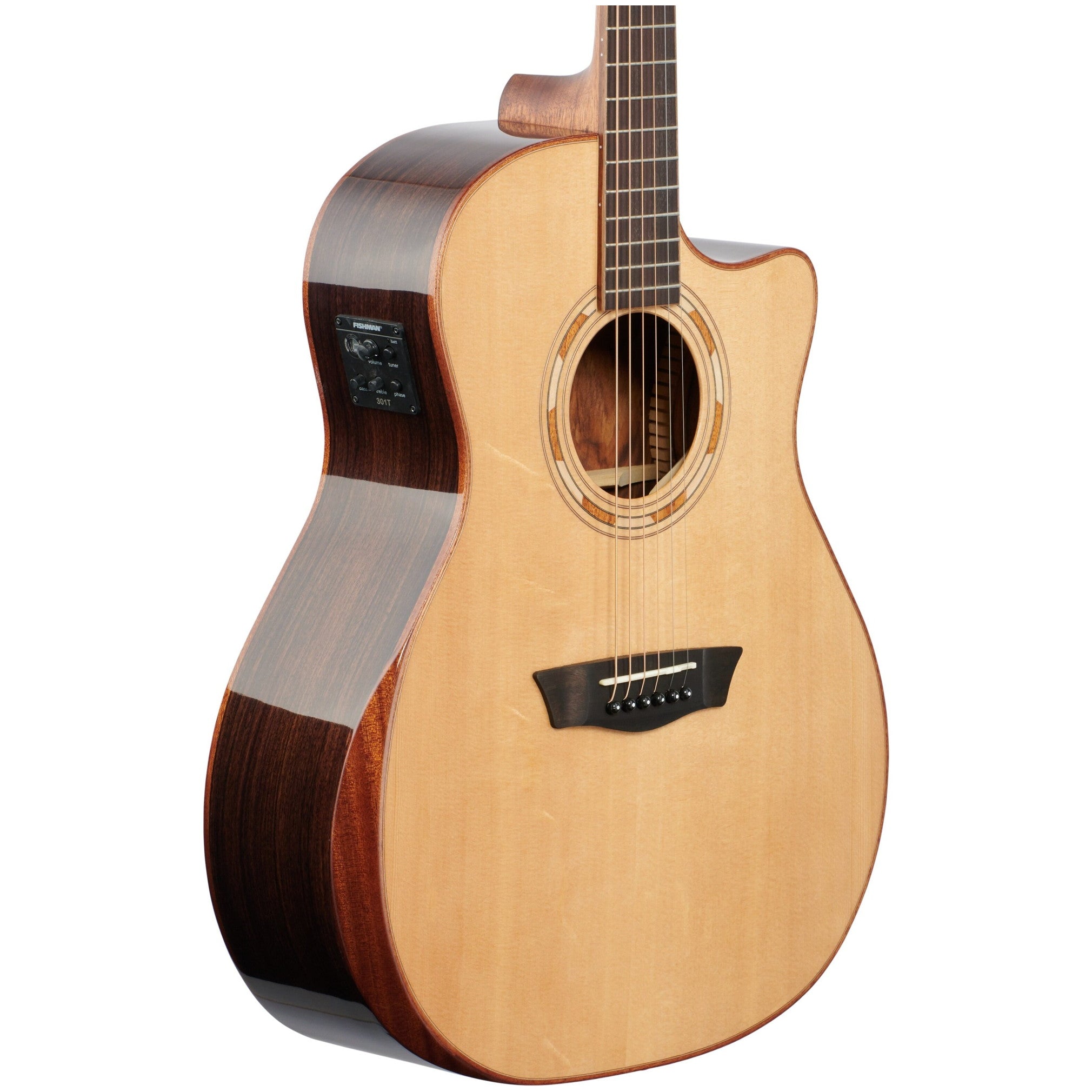 Washburn WCG20SCE O Comfort 20 Grand Auditorium Acoustic-Electric Guitar - 3