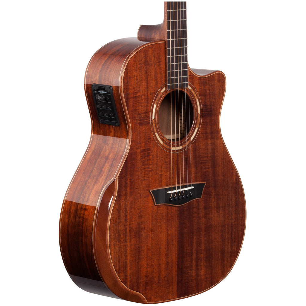 Washburn WCG55CE Koa Grand Auditorium Acoustic-Electric Guitar - 3
