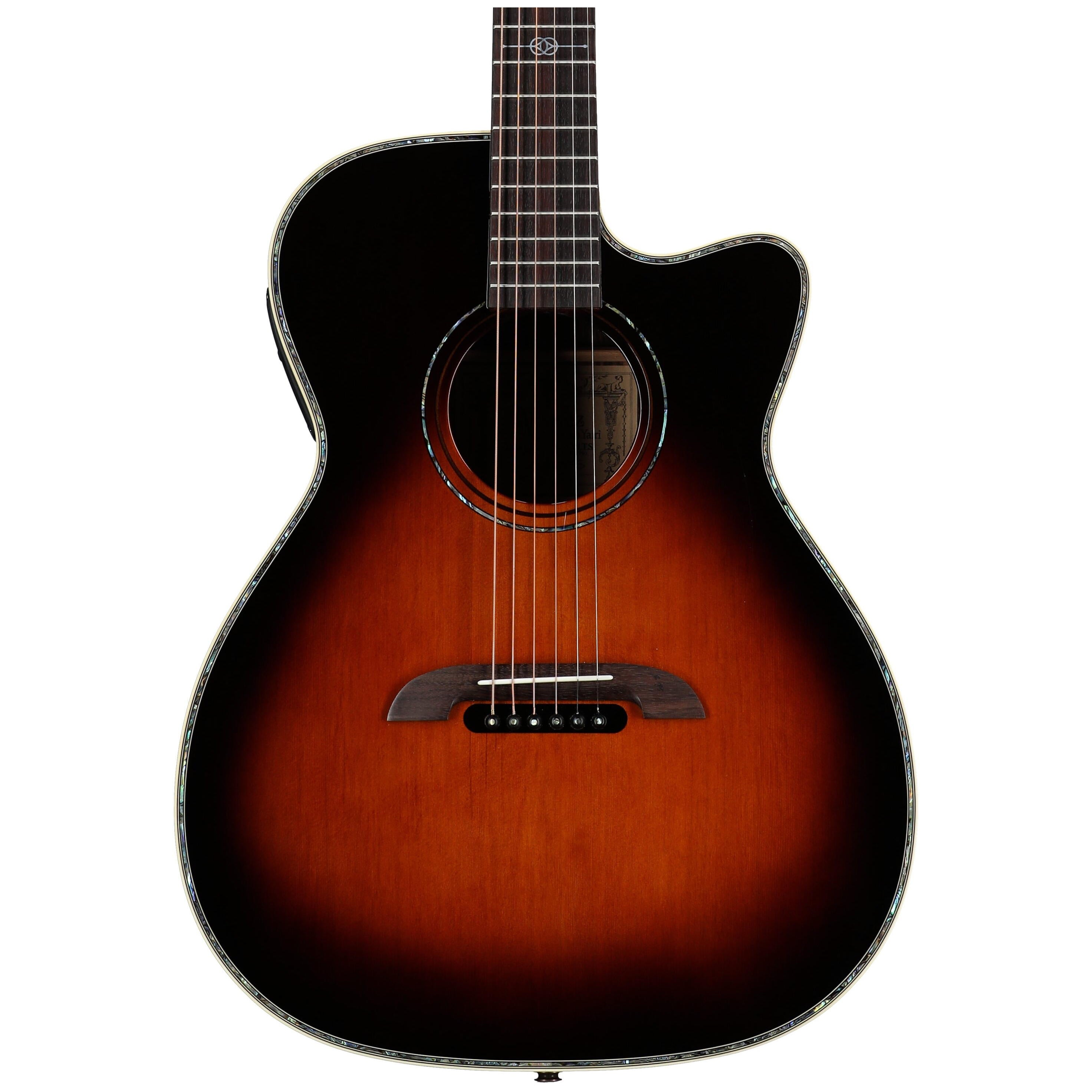 Alvarez WY1 Yairi Folk Cutaway Acoustic-Electric Guitar - Sunburst - 1