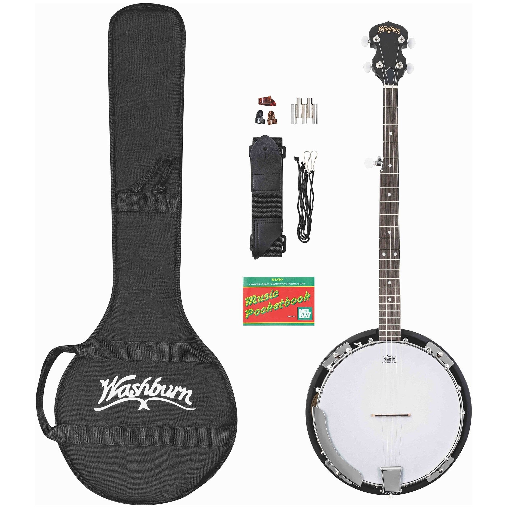 Washburn B8 Banjo Beginner Package - 1