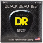 DR Strings BKB-45 Black Beauties Medium Electric Bass Strings, 45-105, Main
