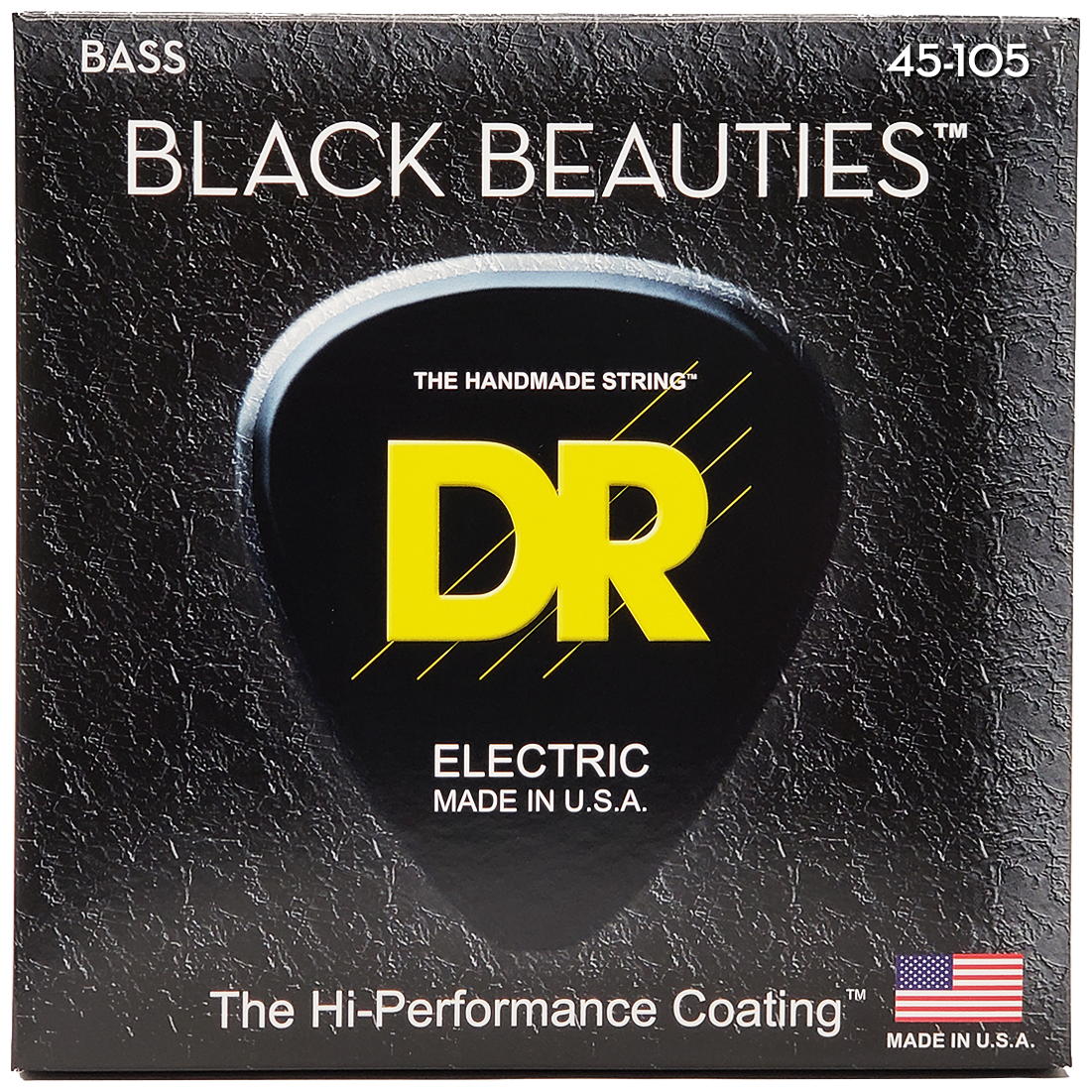 DR Strings BKB-45 Black Beauties Medium Electric Bass Strings, 45-105, Main
