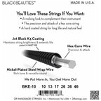 DR Strings BKE-10 Black Beauties Medium Electric Guitar Strings, 10-46, Image 4