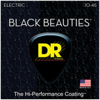 DR Strings BKE-10 Black Beauties Medium Electric Guitar Strings, 10-46, Main
