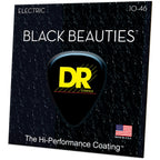 DR Strings BKE-10 Black Beauties Medium Electric Guitar Strings, 10-46, Image 2