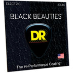 DR Strings BKE-10 Black Beauties Medium Electric Guitar Strings, 10-46, Image 3