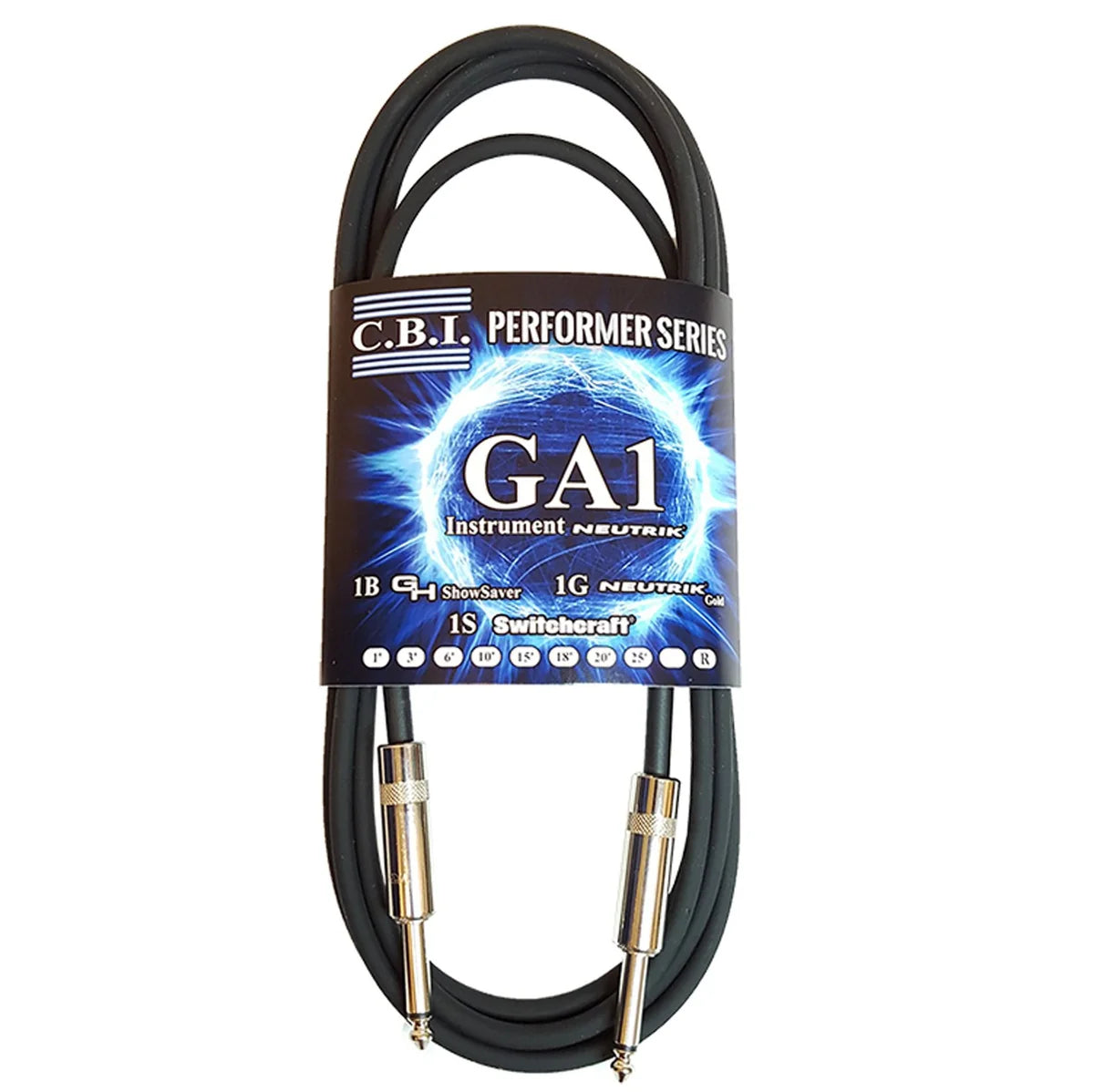 CBI GA1 Instrument Cable, Straight to Straight, 3 Foot