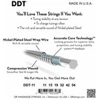 DR Strings DDT-11 Drop Down Tuning Electric Guitar Strings, 11-50, Image 4