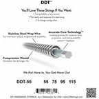 DR Strings DDT-55 Drop Down Tuning Bass Strings, 55-115, Image 3