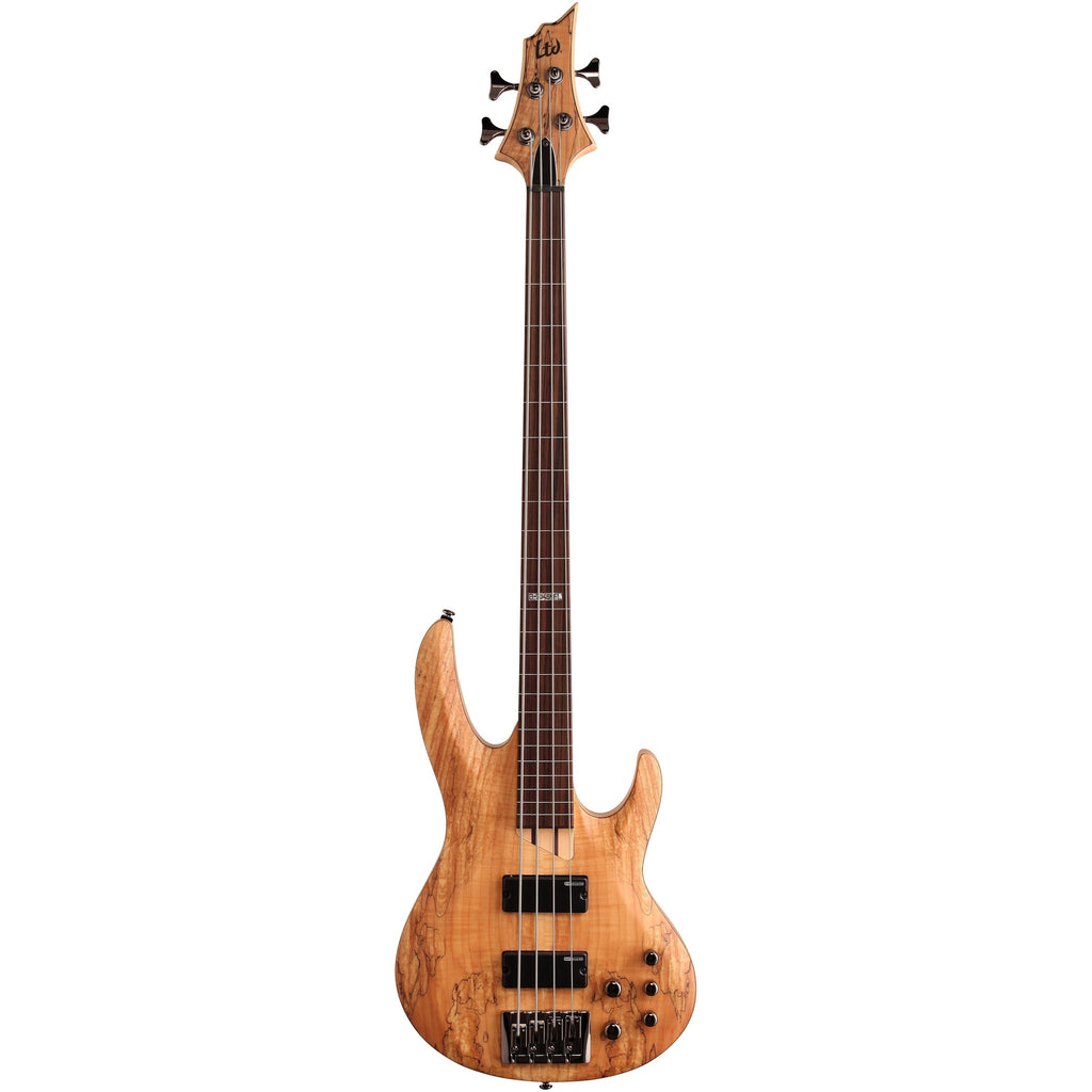 ESP LTD B204 Fretless Electric Bass, Natural Satin